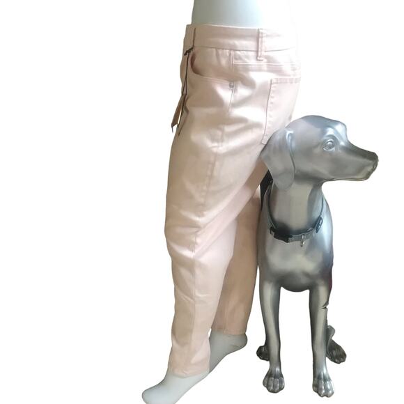 NEW Seven Melissa Mcarthy Pencil Peach Pants Slimming Silhouette Women's 24W - Picture 2 of 7